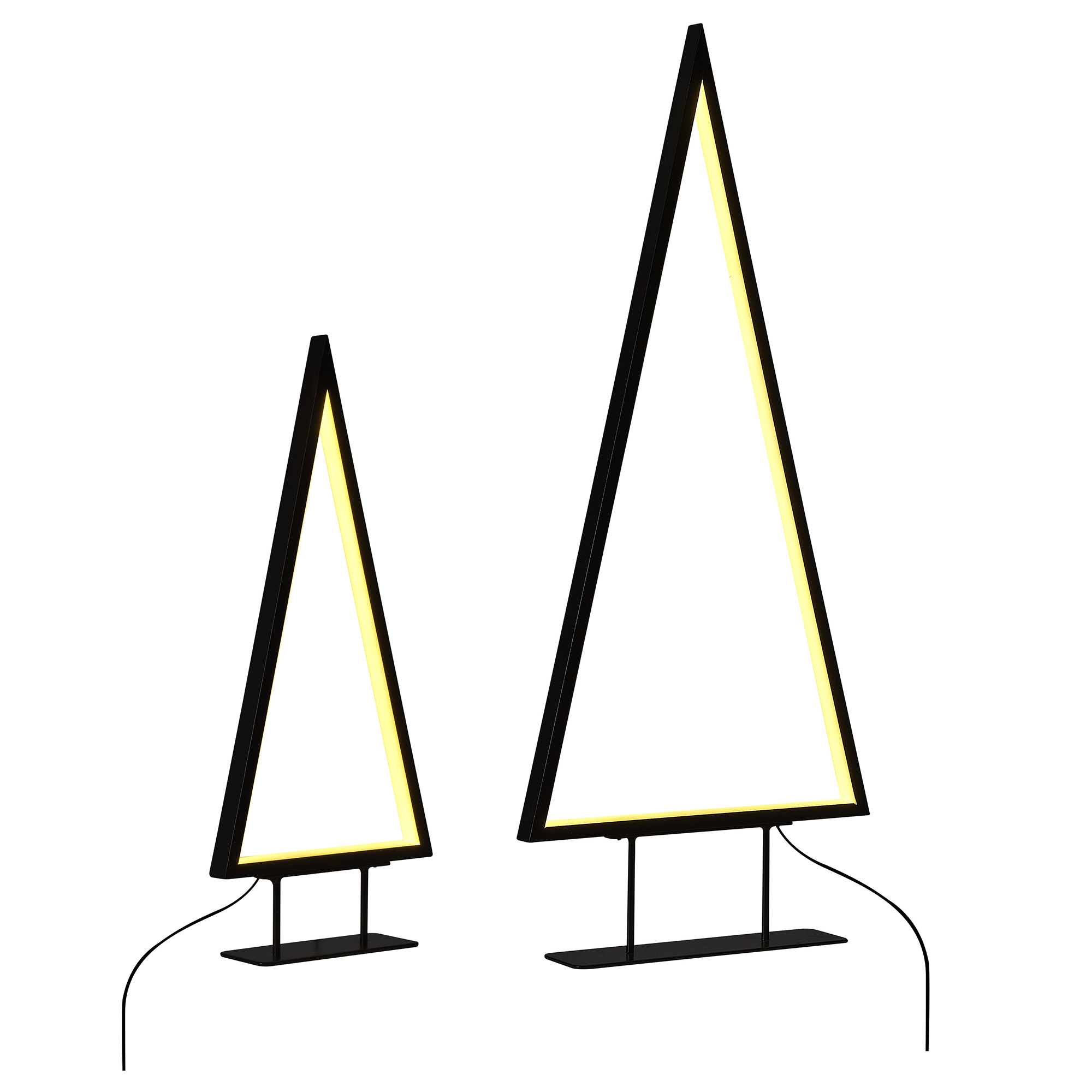 Julpynt LED LOPPI 47/69 cm Julgran Svart
