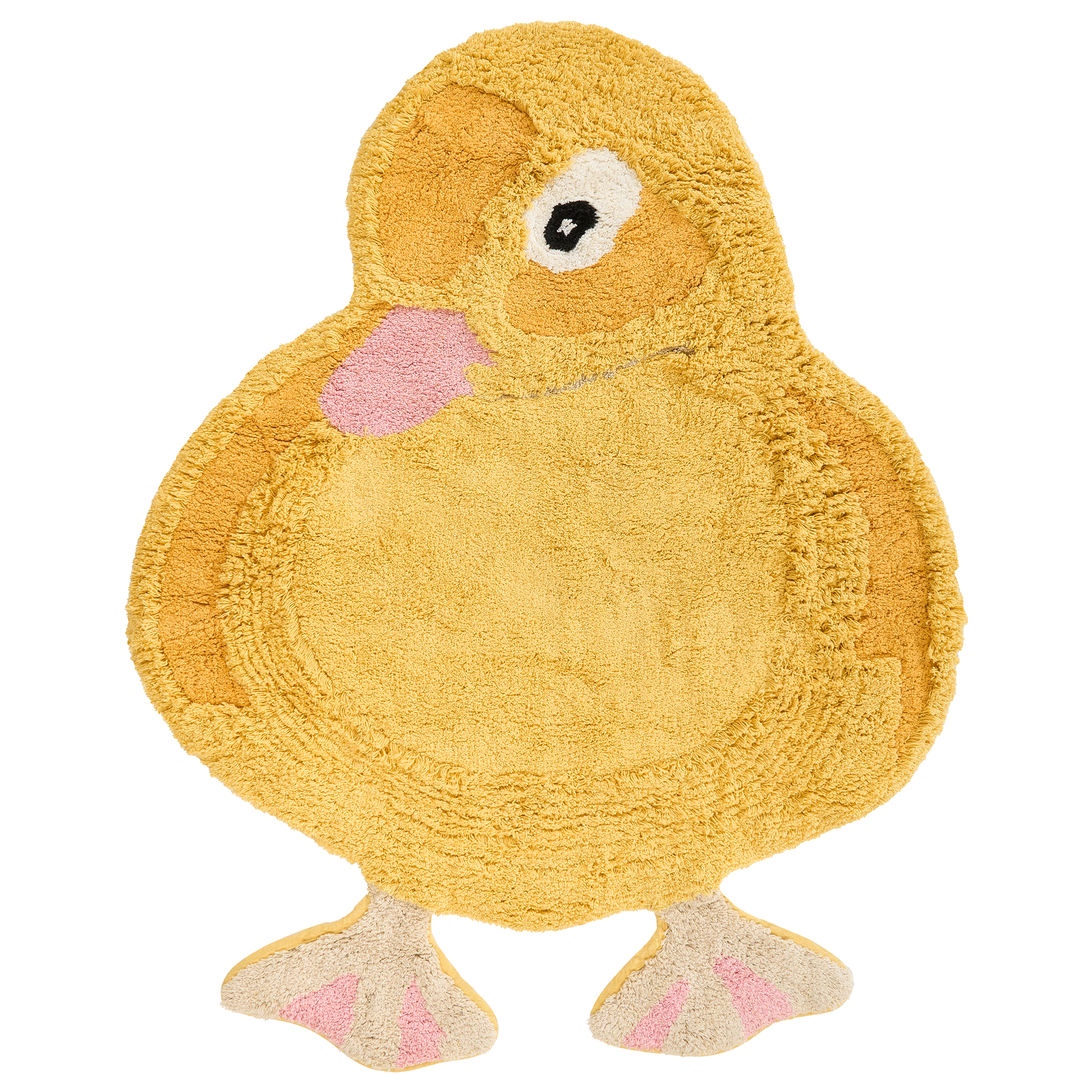 Barnmatta DUCKIE Gul 95 x 120 cm Bomull
