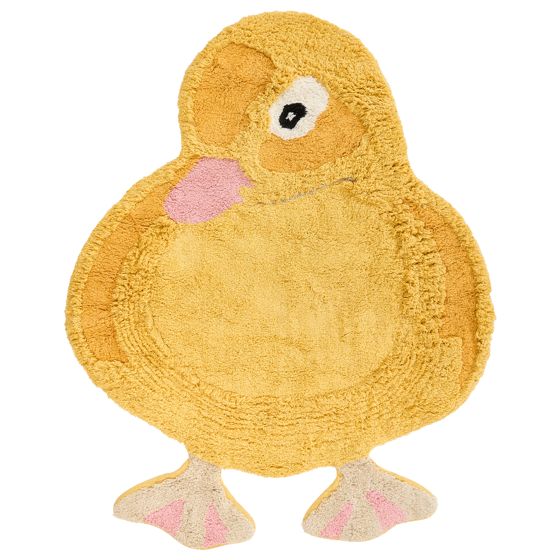 Barnmatta DUCKIE Gul 95 x 120 cm Bomull