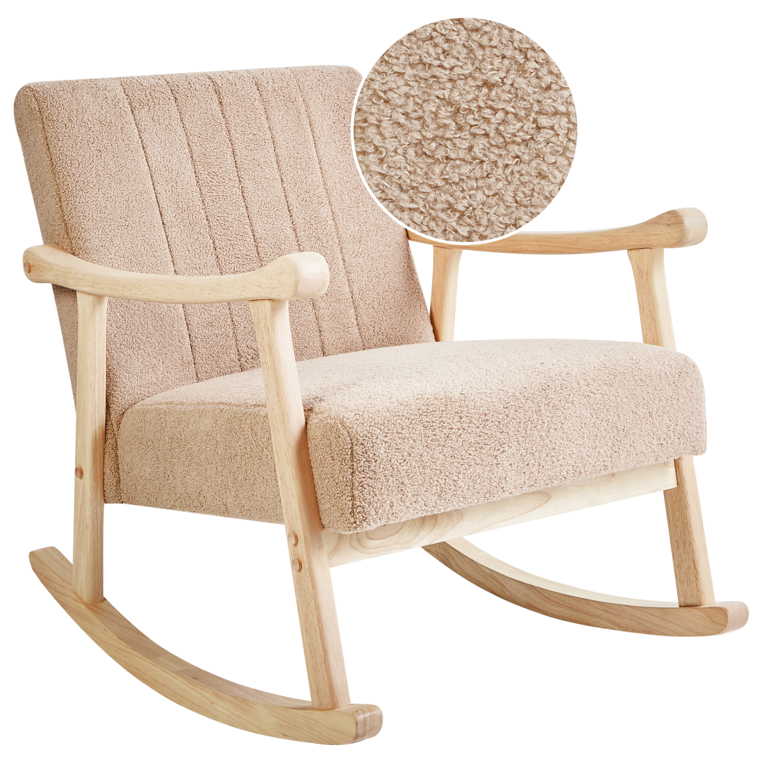 Gungstol LEKNES Bouclé Beige