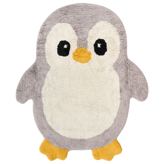 Barnmatta WADDLES Grå 100 x 120 cm Bomull