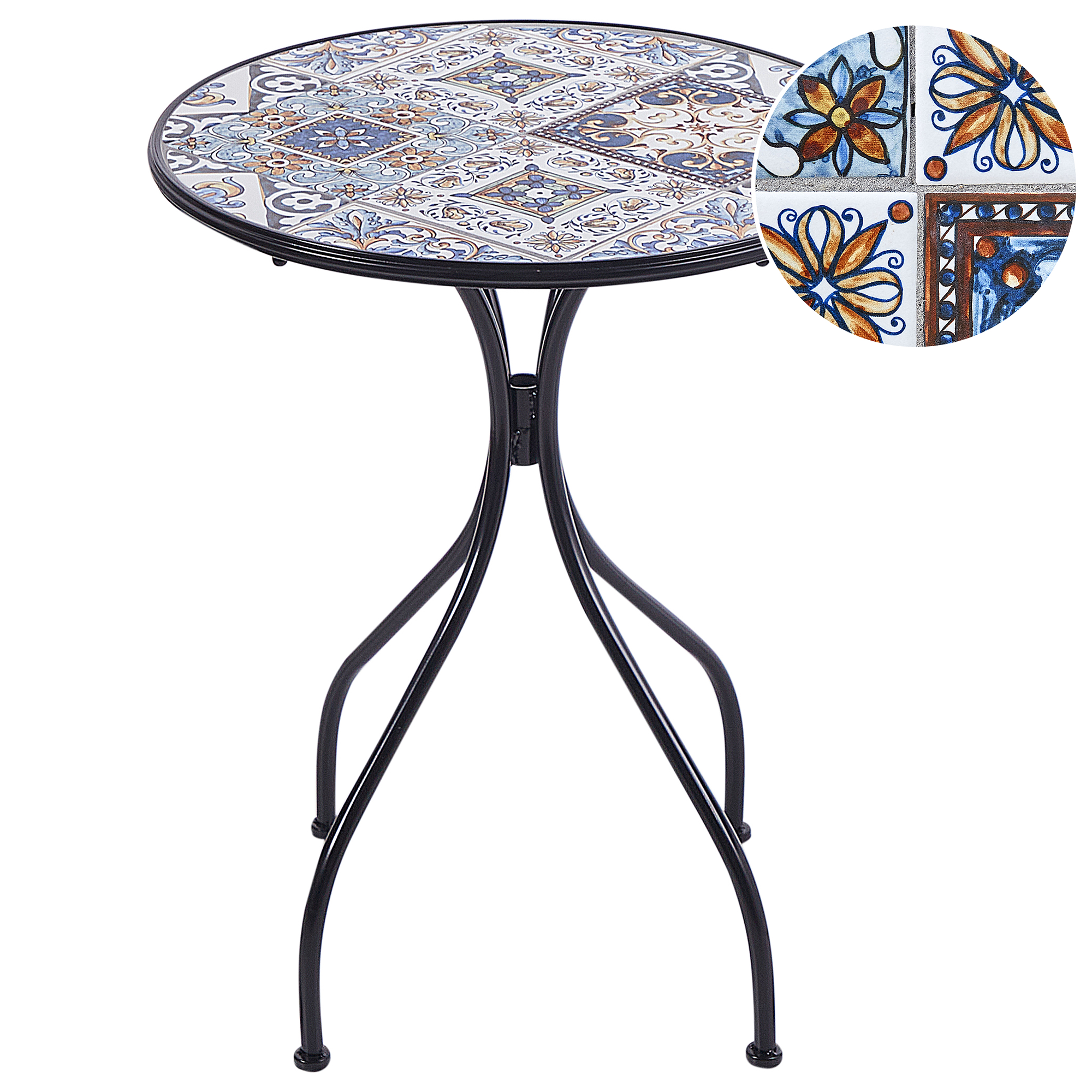 Bistrobord CIVITA 60 cm 60 cm Metall Svart