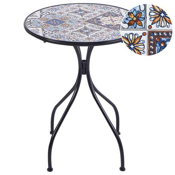 Bistrobord CIVITA 60 cm 60 cm Metall Svart