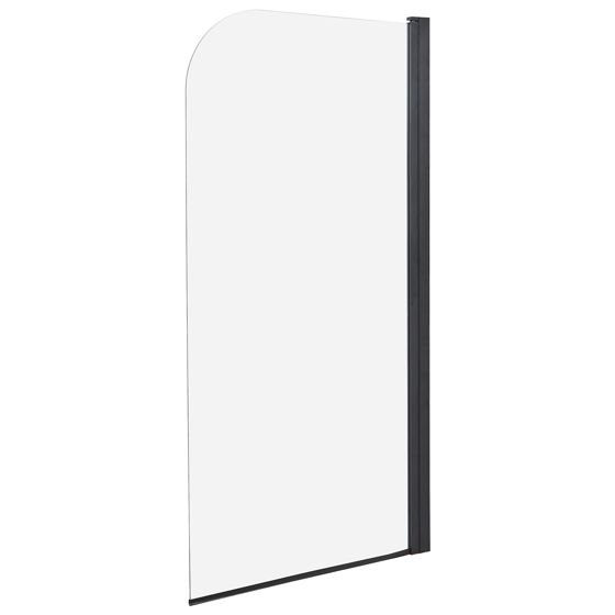 Badkarsskärm LAPAN 1400 x 800 mm Svart