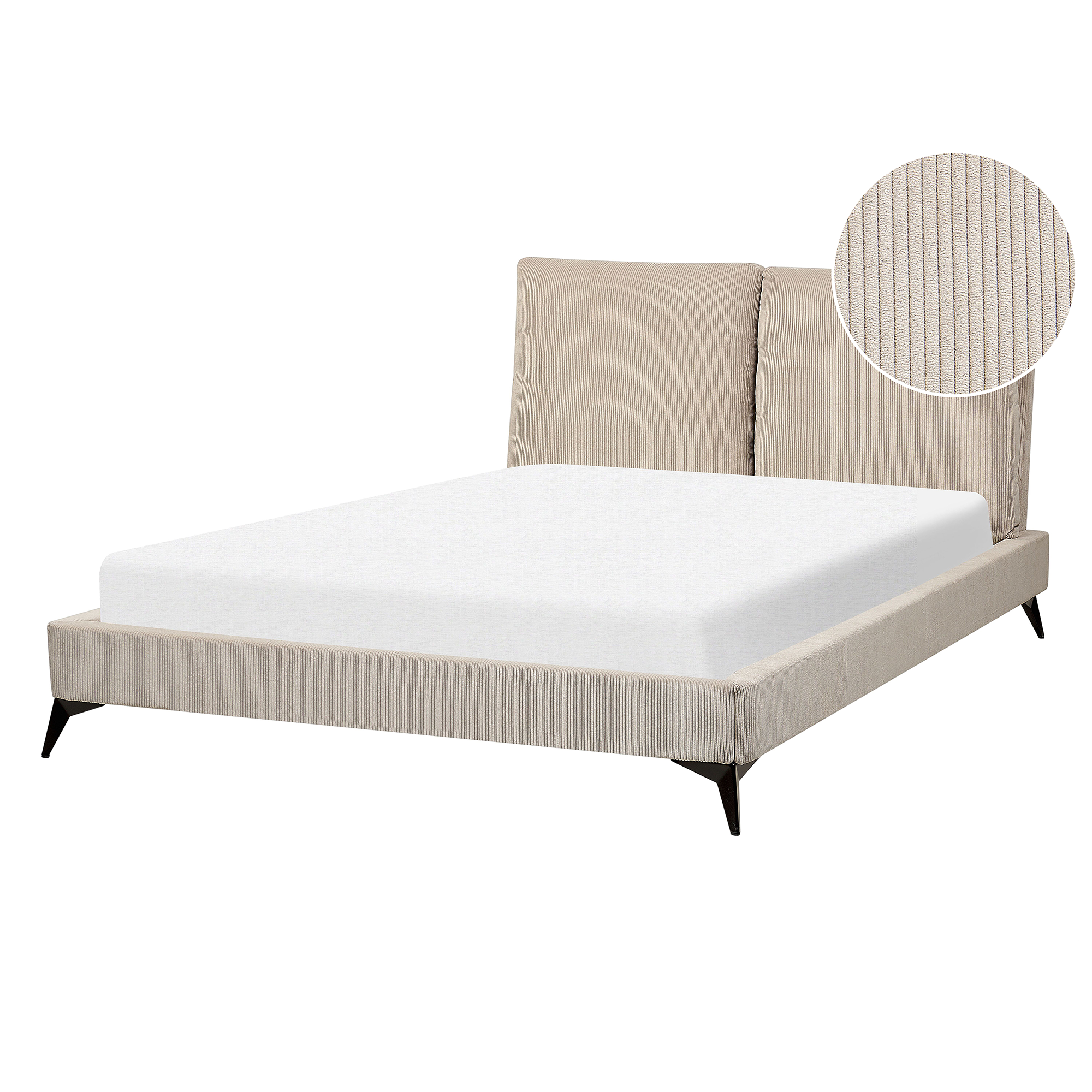 Säng med lamellram Manchester MELLE 140 x 200 cm Taupe