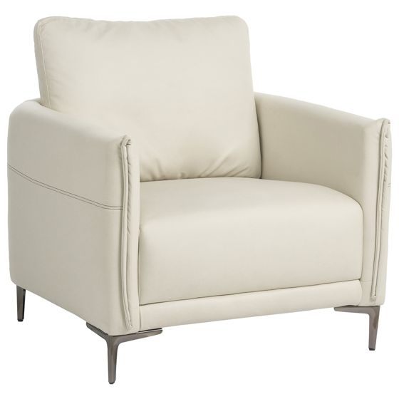 Fåtölj CILENS Ljusbeige
