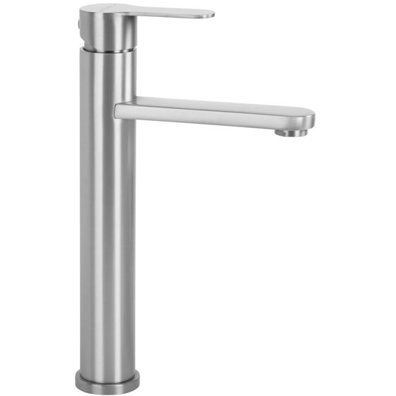 REA Tvättställsblandare Arcos Hög Borstad Nickel, 11,7x20x29cm