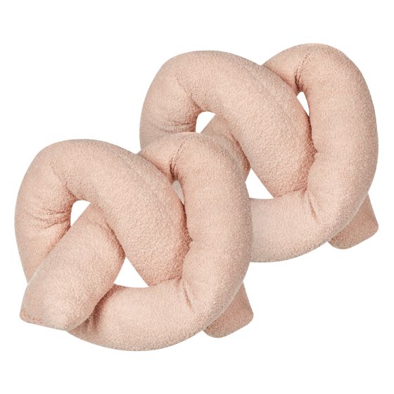 Set med 2 prydnadskuddar GLADIOLUS 172 x 14 cm Bouclé Rosa Monokromt