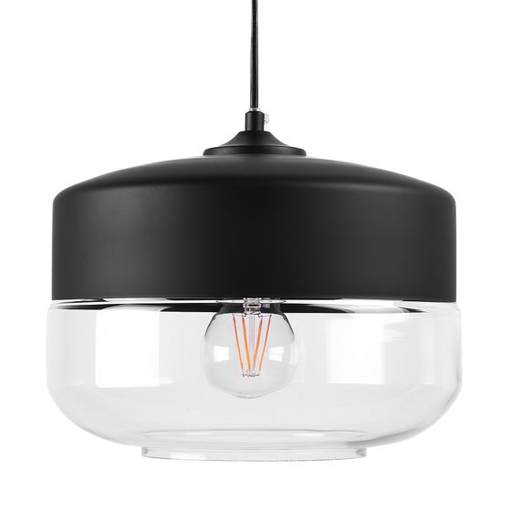 Pendellampa MURRAY Glas Svart