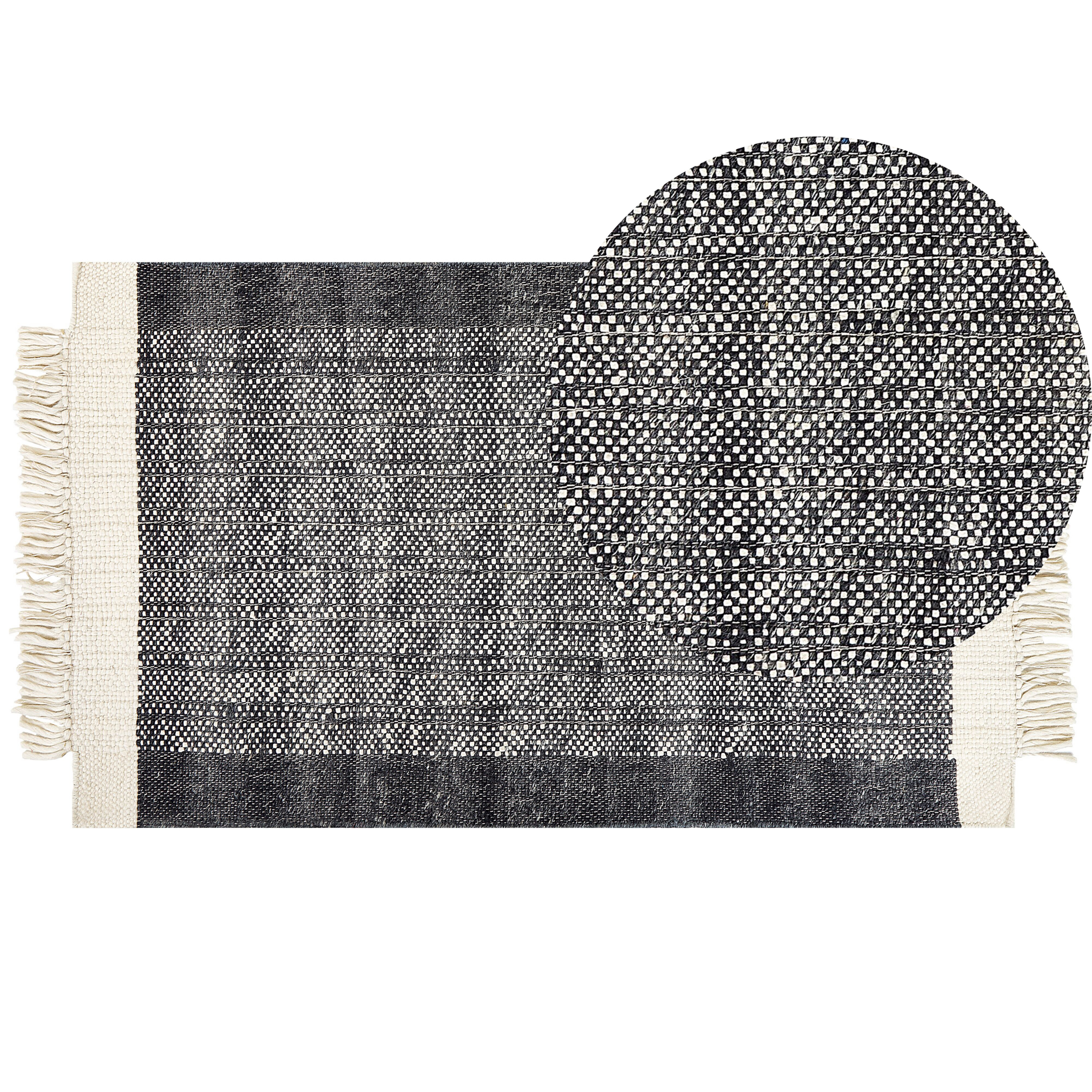 Matta ATLANTI Svart 80 x 150 cm Ull