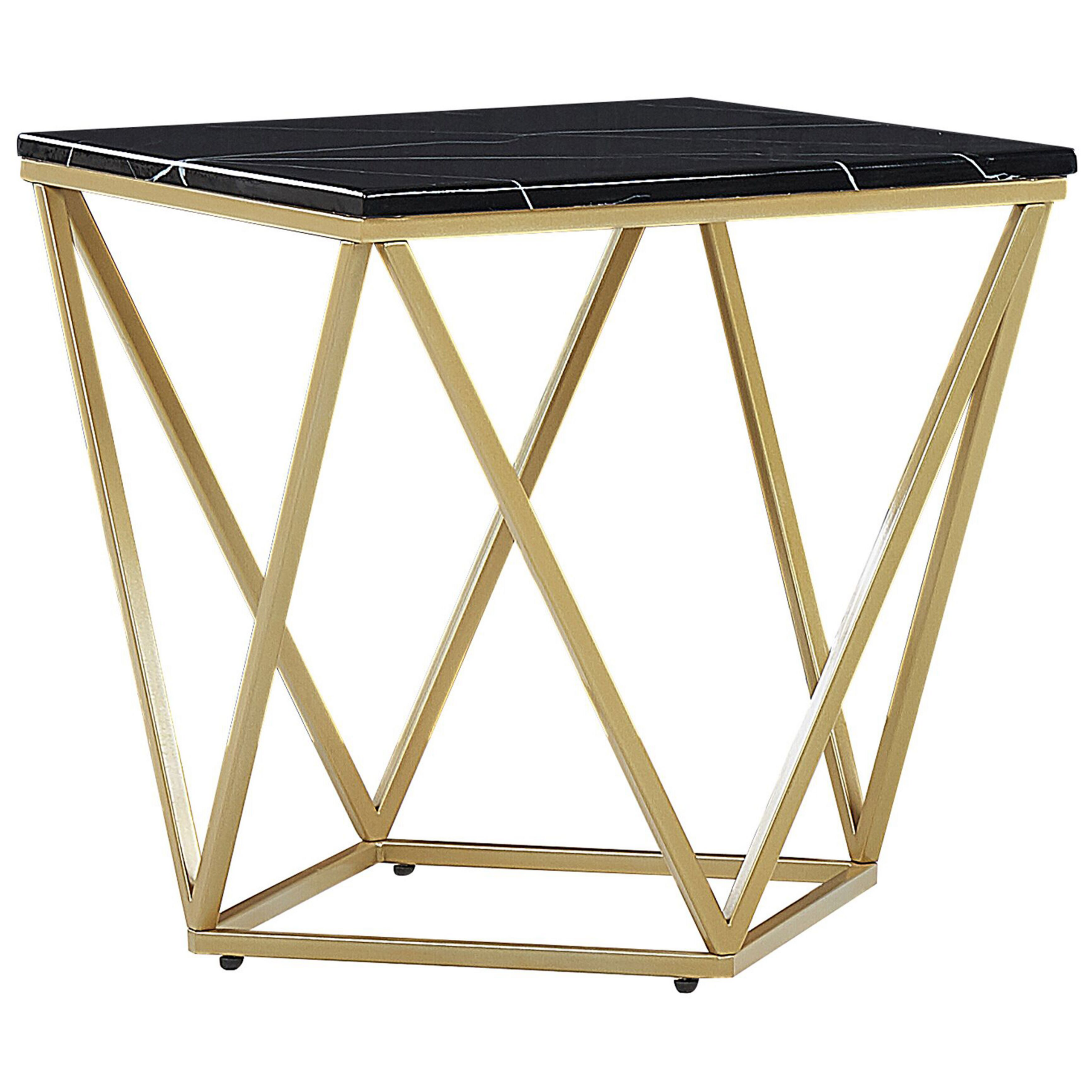 Sidobord MALIBU Svart/ Guld