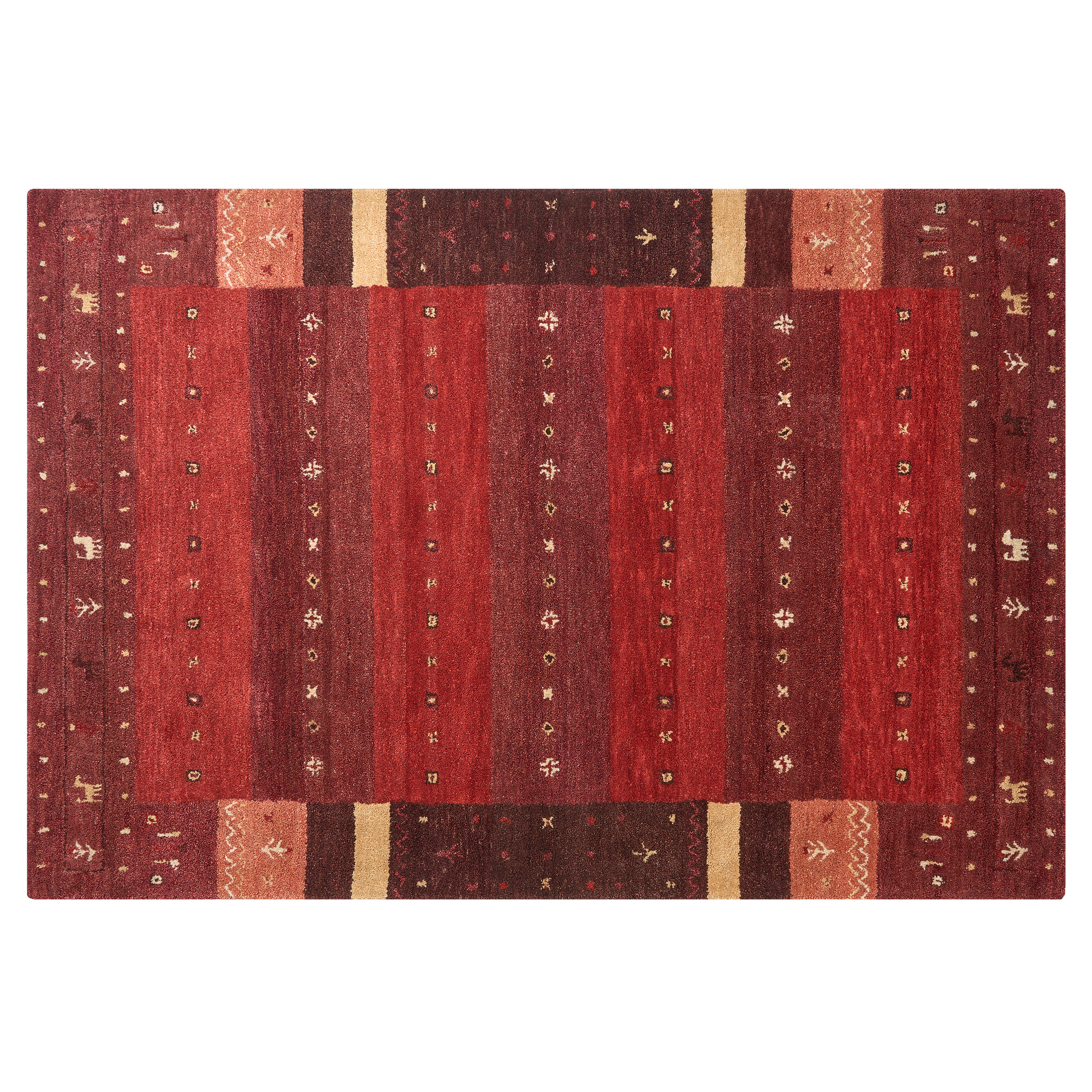 Matta SINANLI Flerfärgad 140 x 200 cm Gabbeh Ull
