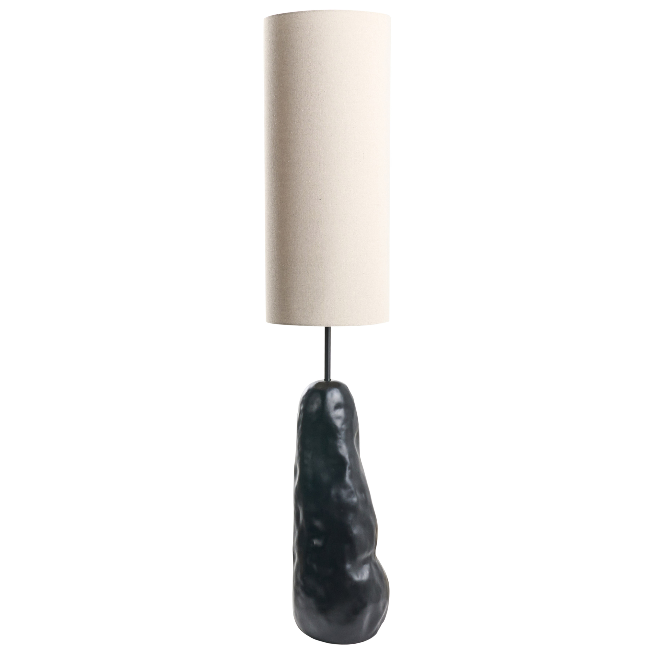 Golvlampa SELB Keramik Svart