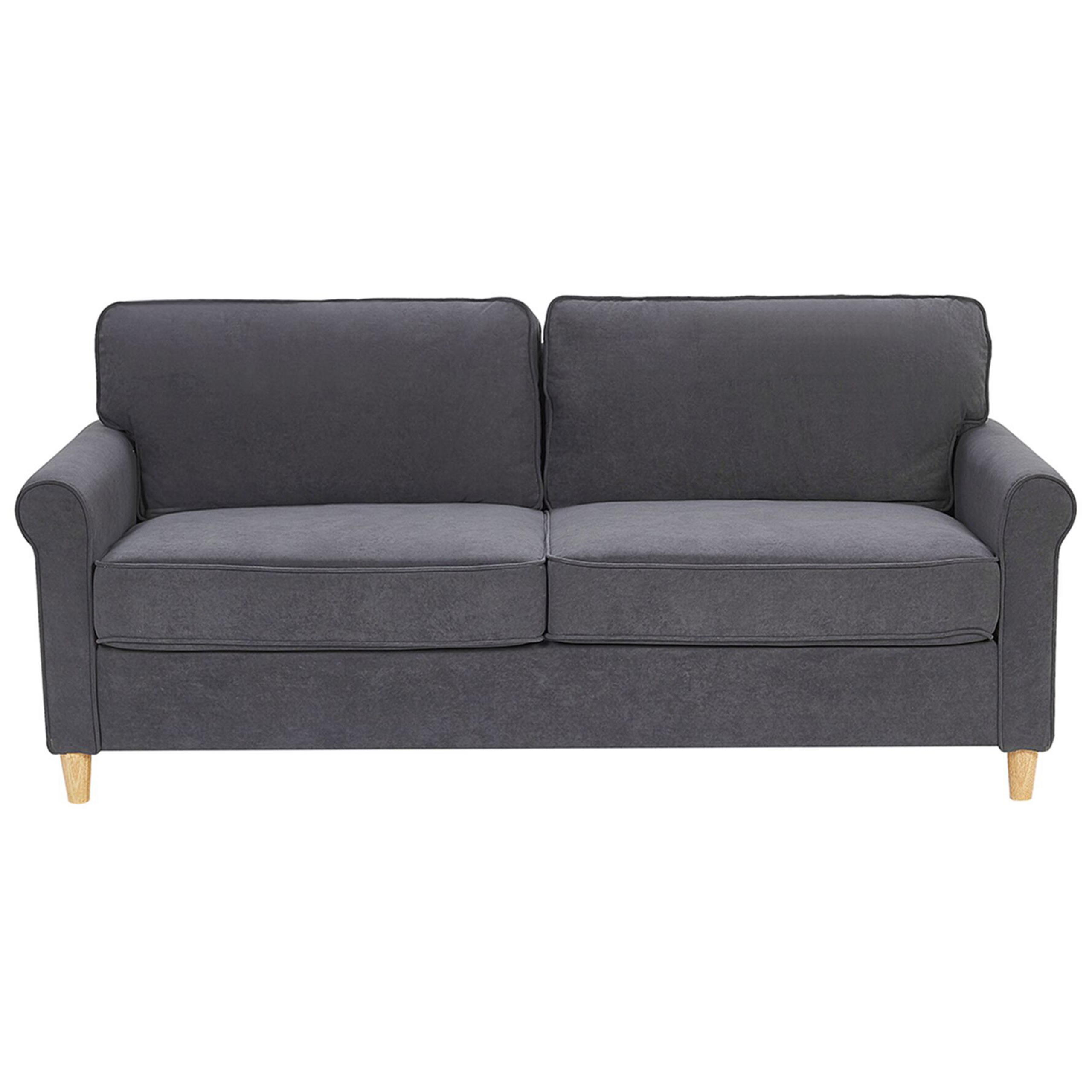 Soffa 3-sits RONNEBY Sammet Mörkgrå
