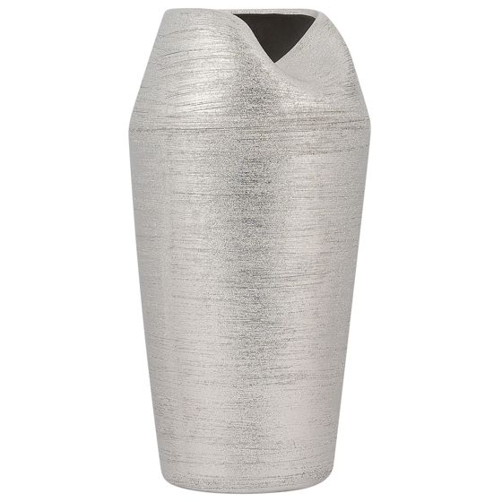 Dekorationsvas APAMEA 33 cm Stengods Silver