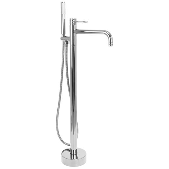 REA golvmonterad badkarsblandare Lungo Diamond , Krom, 23,5x16x88cm