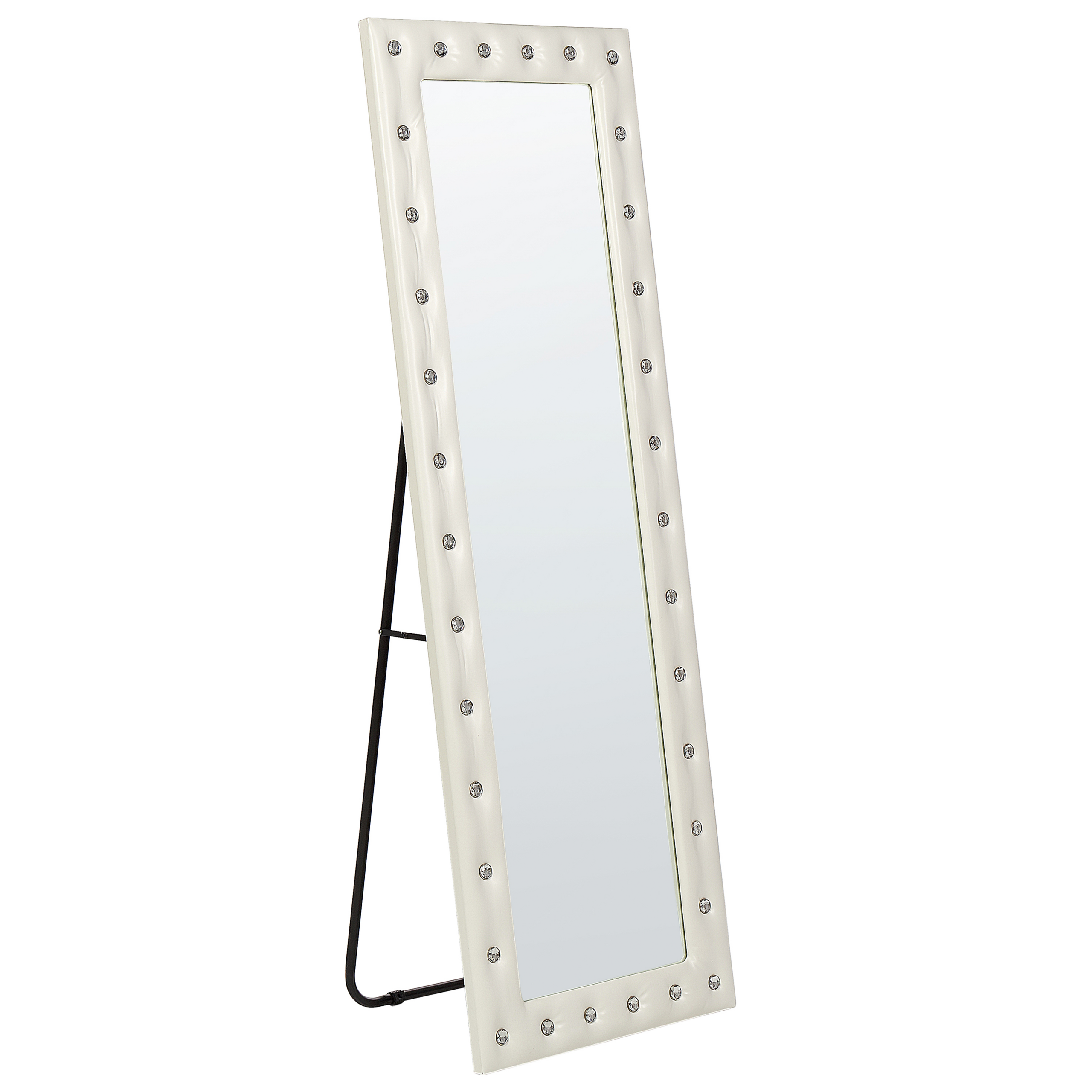 Golvspegel ANSOUIS 150 cm Konstläder Vit
