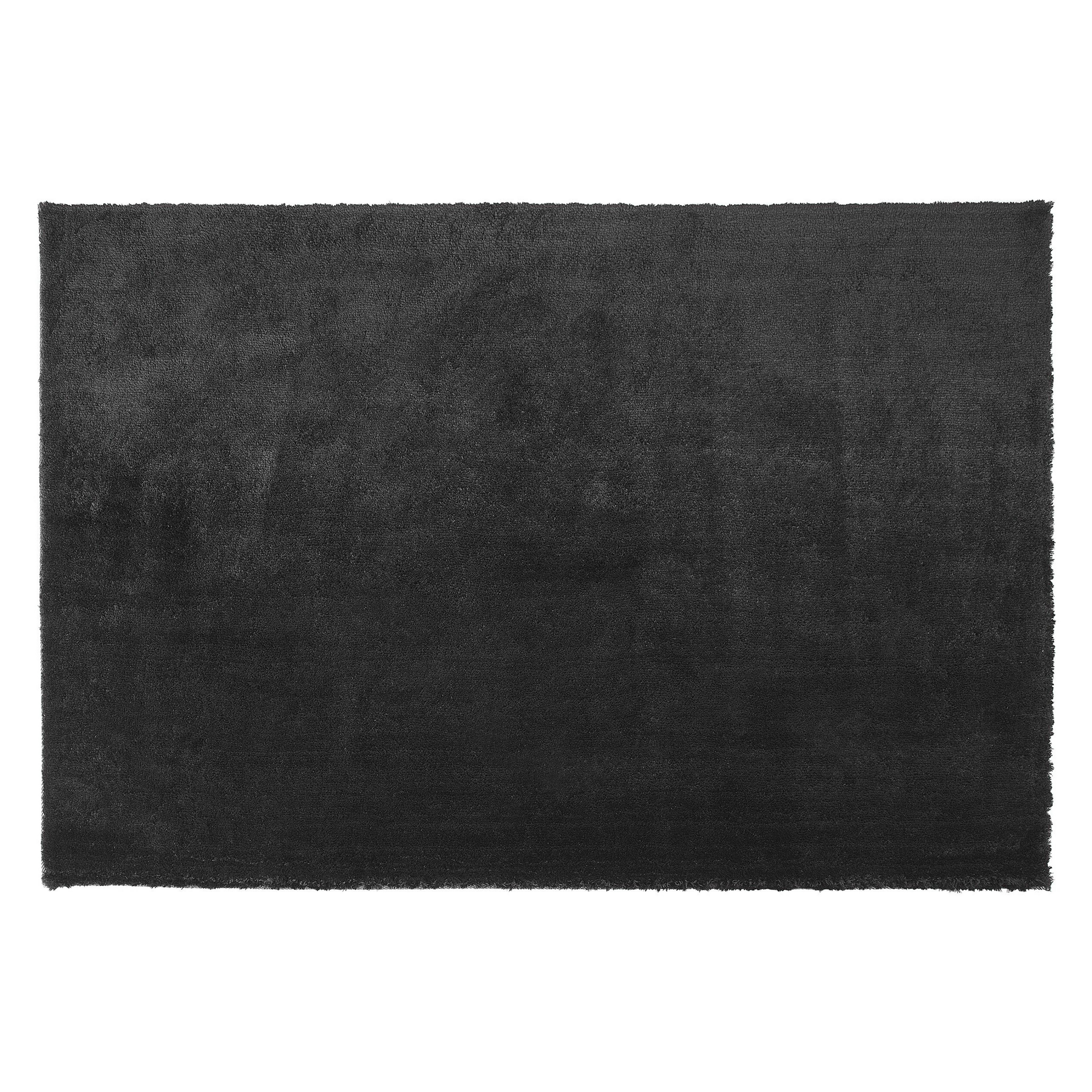Matta med lång lugg EVREN Svart 140 x 200 cm