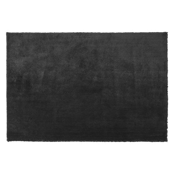 Matta med lång lugg EVREN Svart 140 x 200 cm