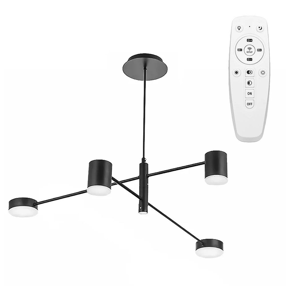 TOOLIGHT hängande taklampa APP596-4C Svart 76x76x72,5cm