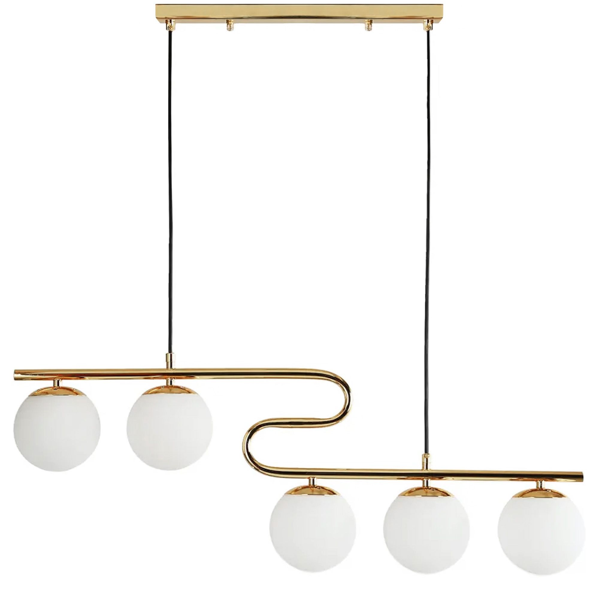 TOOLIGHT hängande taklampa APP1599-5CP Guld 108x108x108cm