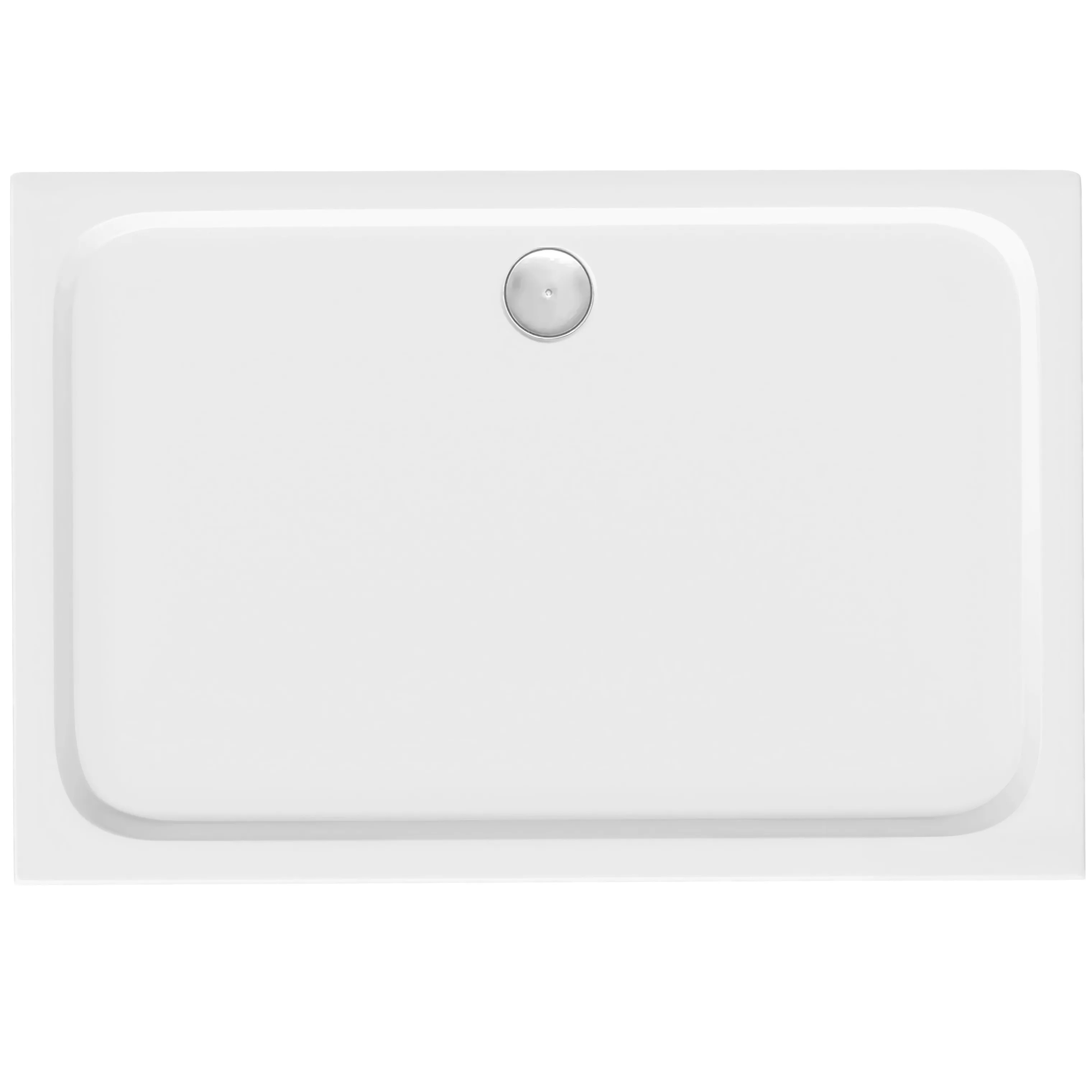 REA Duschkar Belmond 80X100 med lock i borstat guld Vit, 100x80x5cm