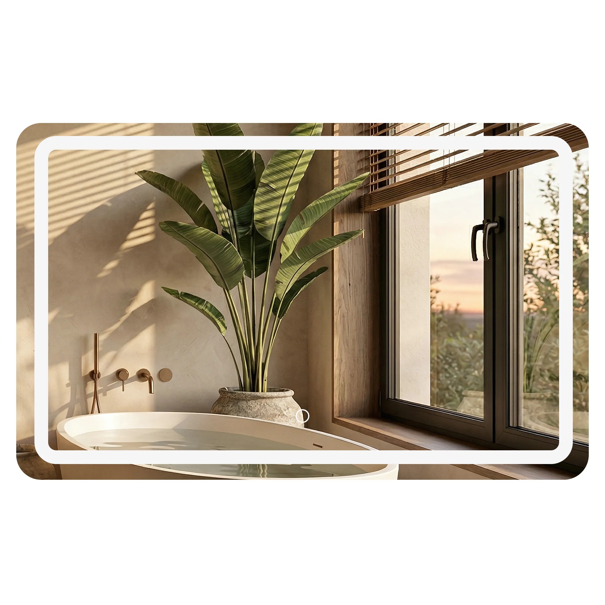 REA spegel EDIT 100X60 LED Transparent 2x100x60cm