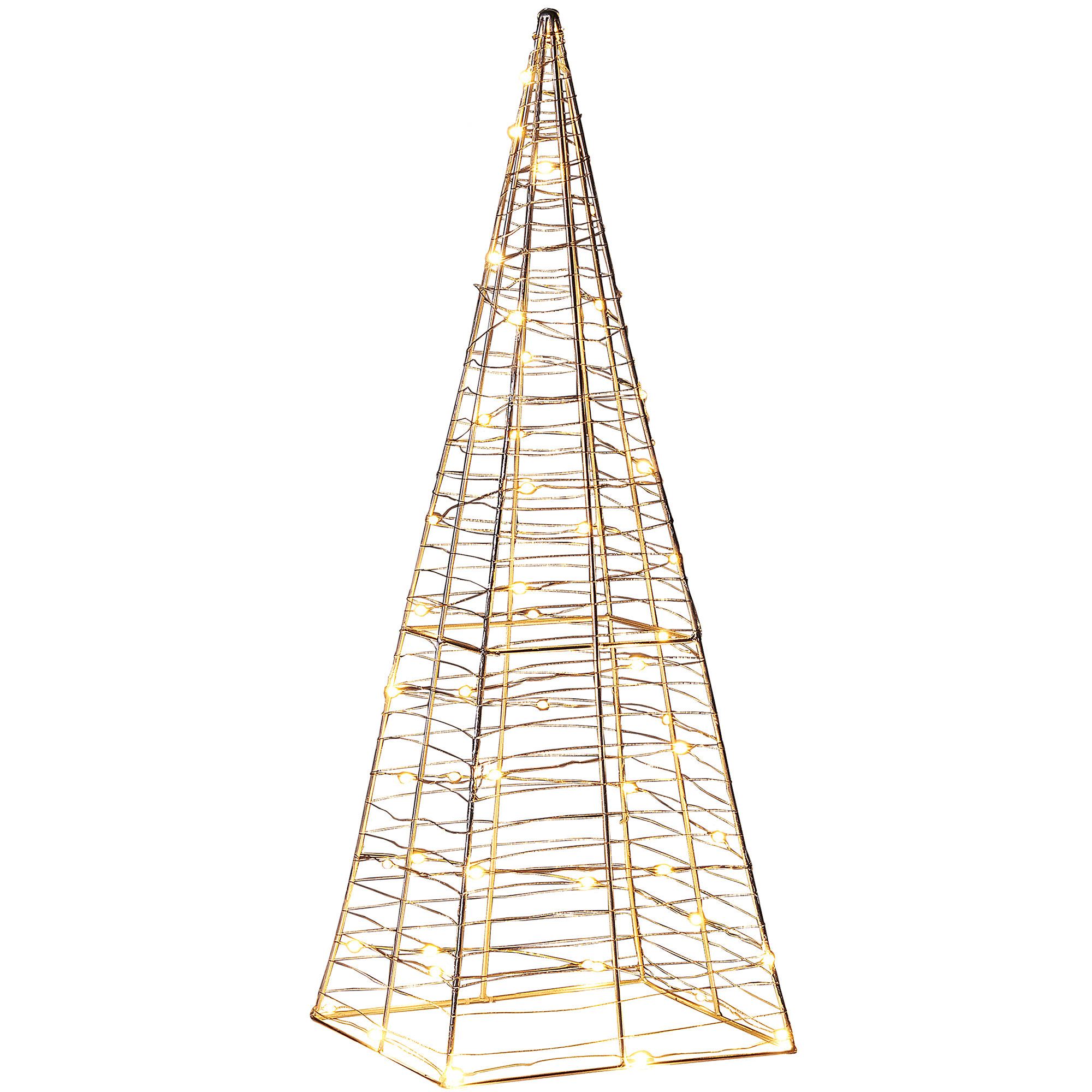 Utomhusdekoration LED PUKSALA 60 cm Julgran Silver