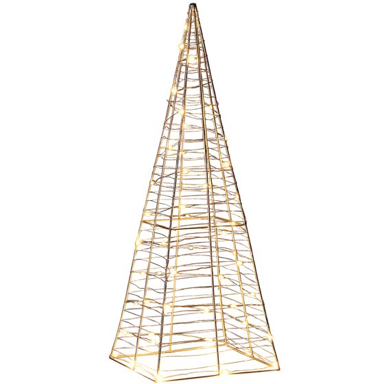 Utomhusdekoration LED PUKSALA 60 cm Julgran Silver