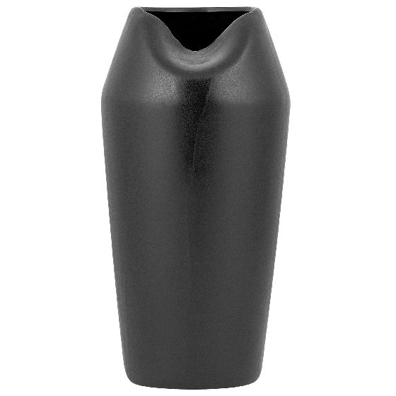 Dekorationsvas APAMEA 33 cm Stengods Svart