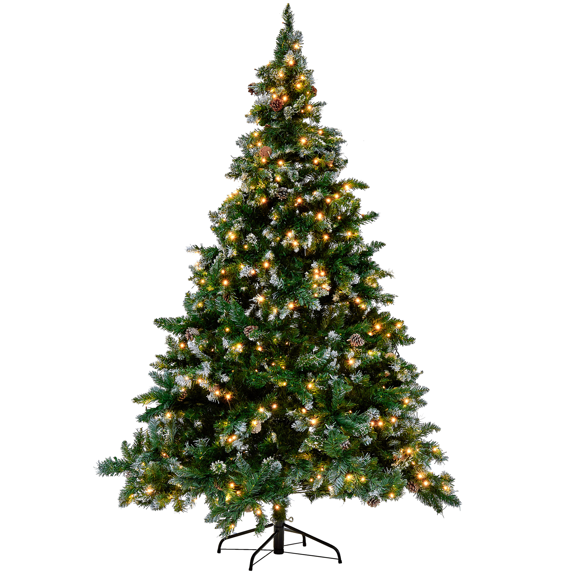 Konstgjord julgran LED PALOMAR 210 cm Grön