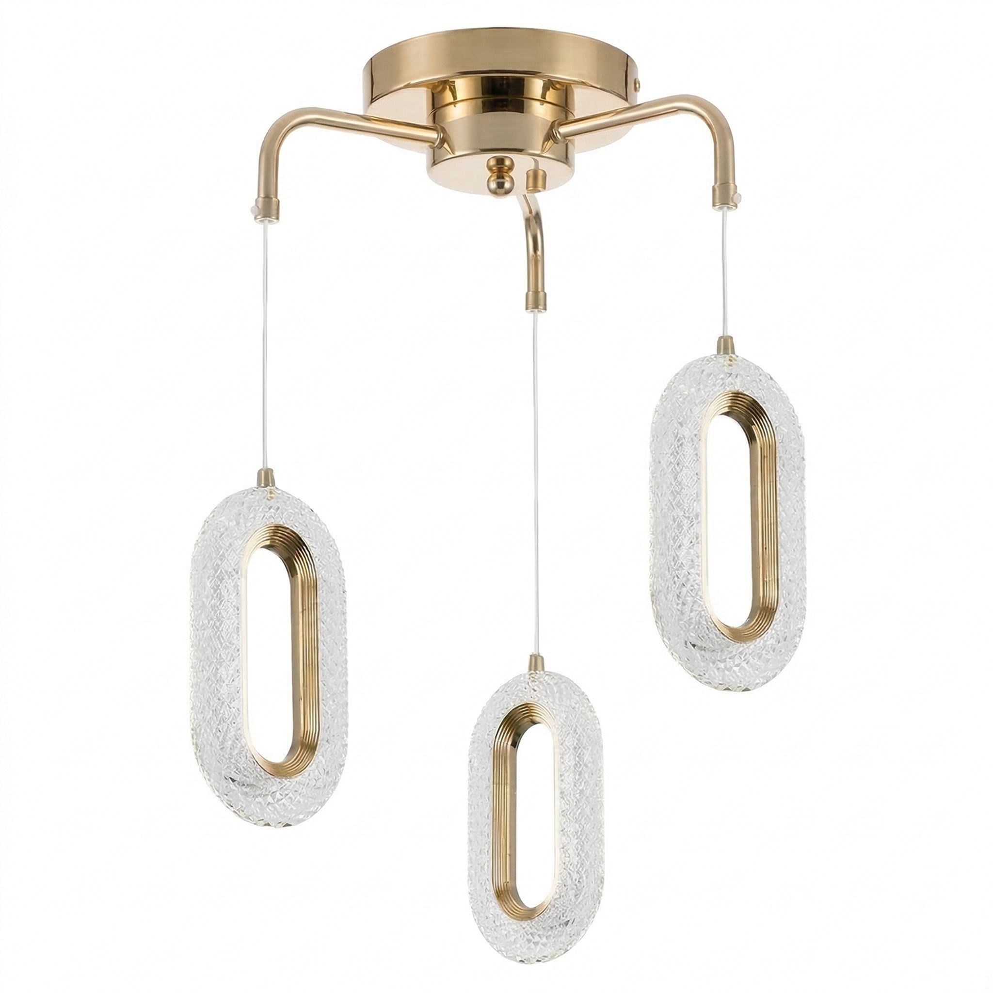 TOOLIGHT hängande taklampa G173-3CP GOLD LED Guld 24x15x70cm