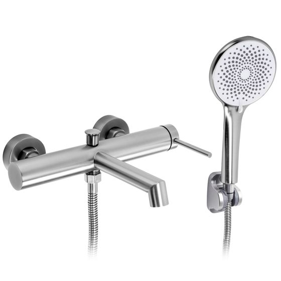 REA Badkarsblandare JS-A701303N Borstad Nickel, 12,5x15x10cm