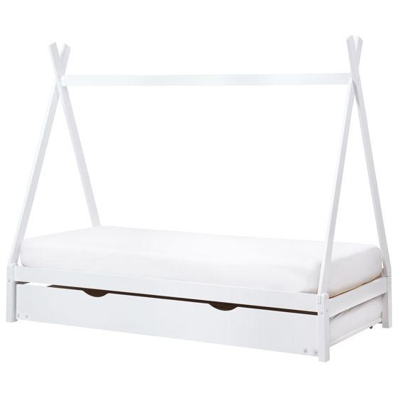 Utdragbar barnsäng Furu TALMONTIERS 90 x 200 cm Vit