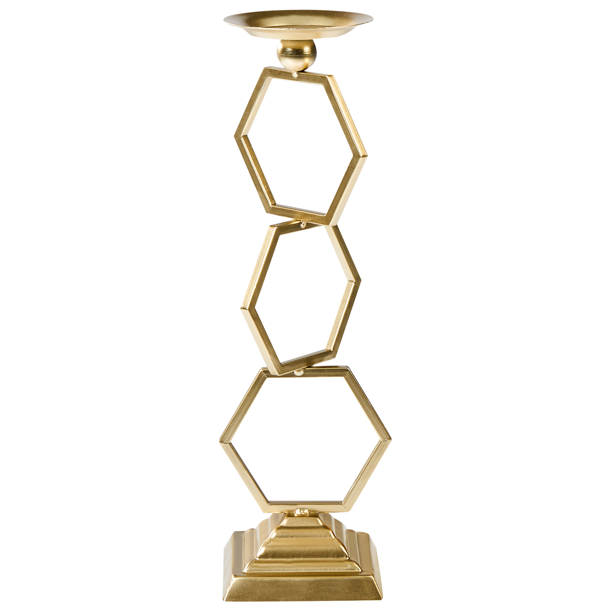 Ljusstake ARDEE 44 cm Metall Guld