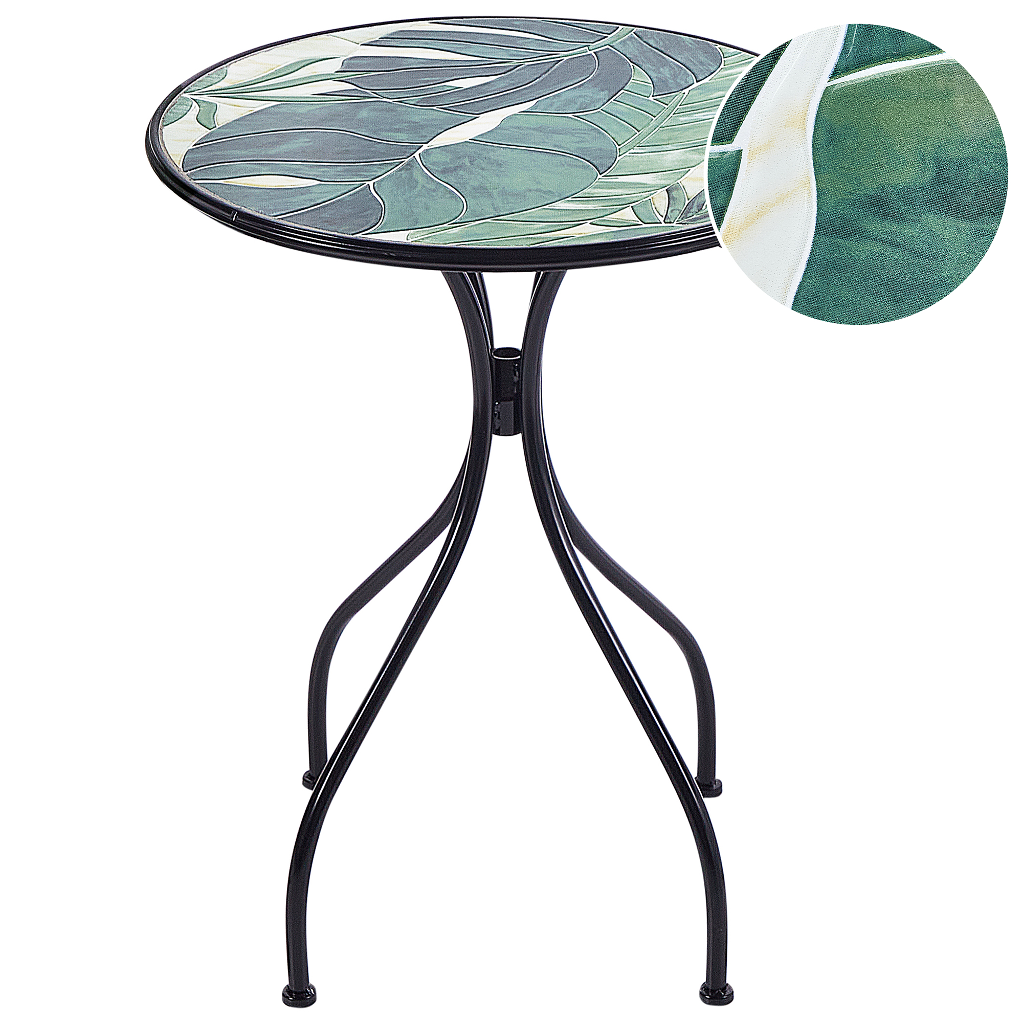 Bistrobord COZZANA 60 cm 60 cm Metall Svart