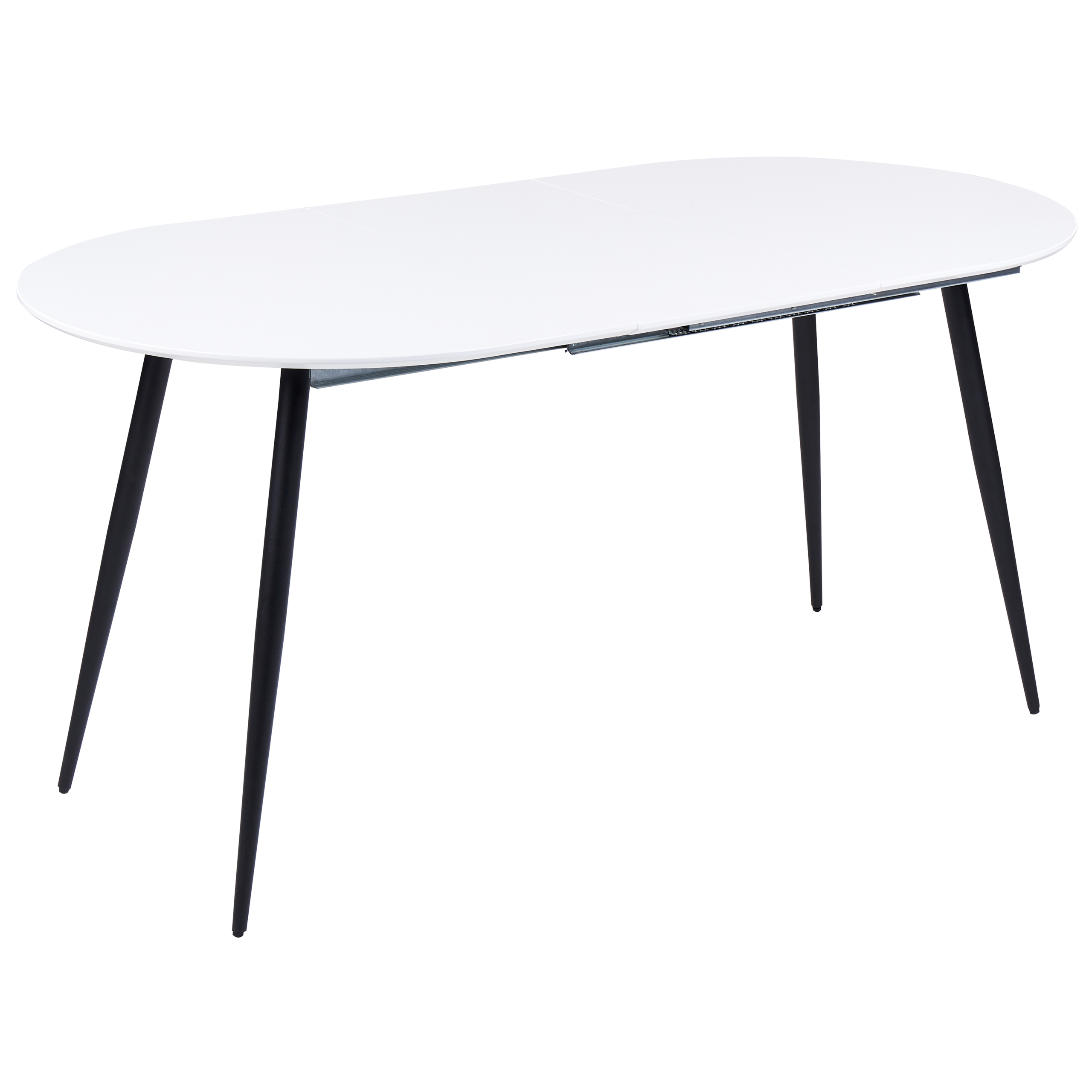 Förlängningsbart matbord STAVERTON Vit 120/160 cm 80 cm