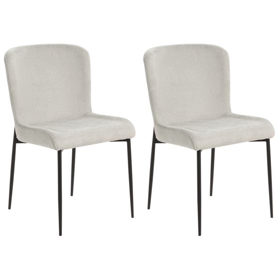 Set med 2 matstolar ADA Ljusgrå