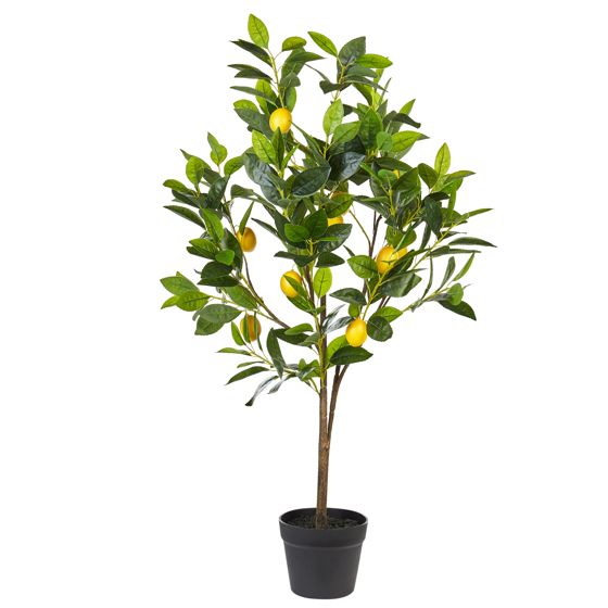 Konstgjord växt LEMON TREE 105 cm Grön