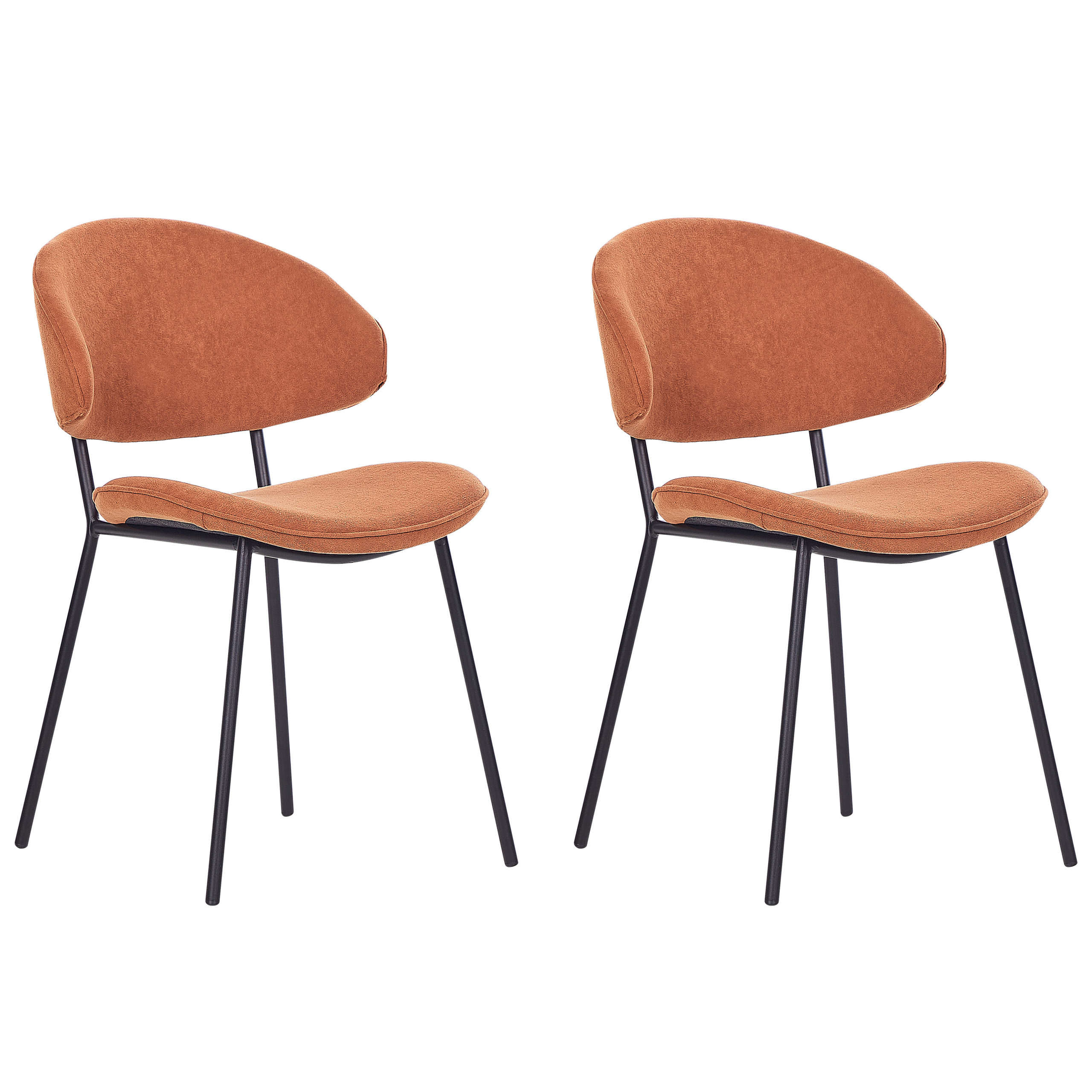 Set med 2 matstolar KIANA Orange