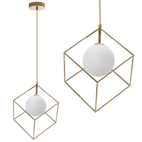 TOOLIGHT hängande taklampa APP1210-1CP Guld 31x31x32cm