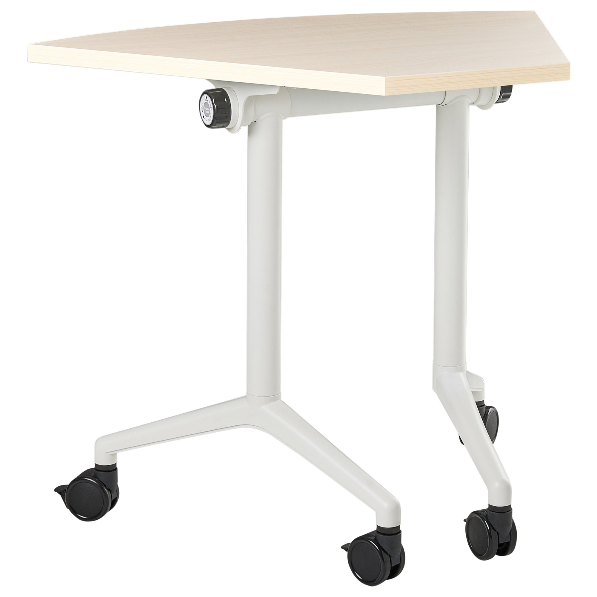 Hopfällbar hörnskrivbordsmodul CAVI 90 cm 64 cm Ljusbrun