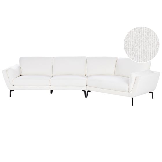 Soffa 3-sits KANSSELI Bouclé Vit