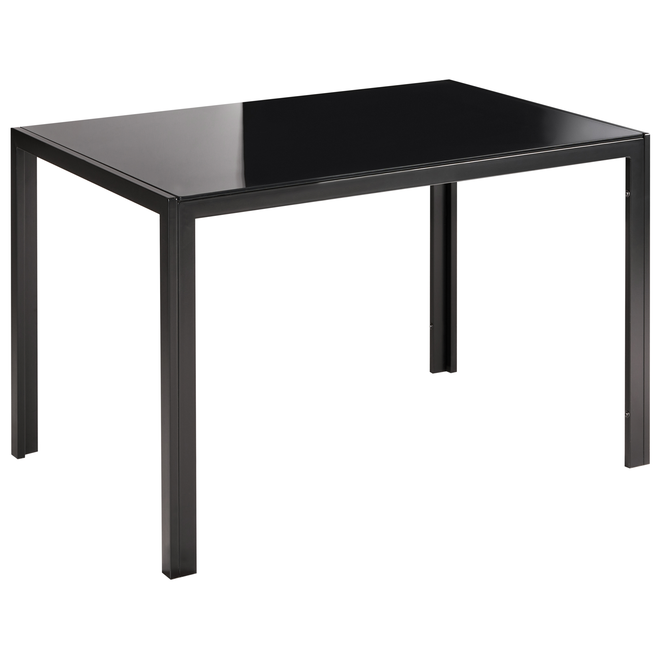 Matbord LAVOS Svart 120 cm 80 cm Härdat glas