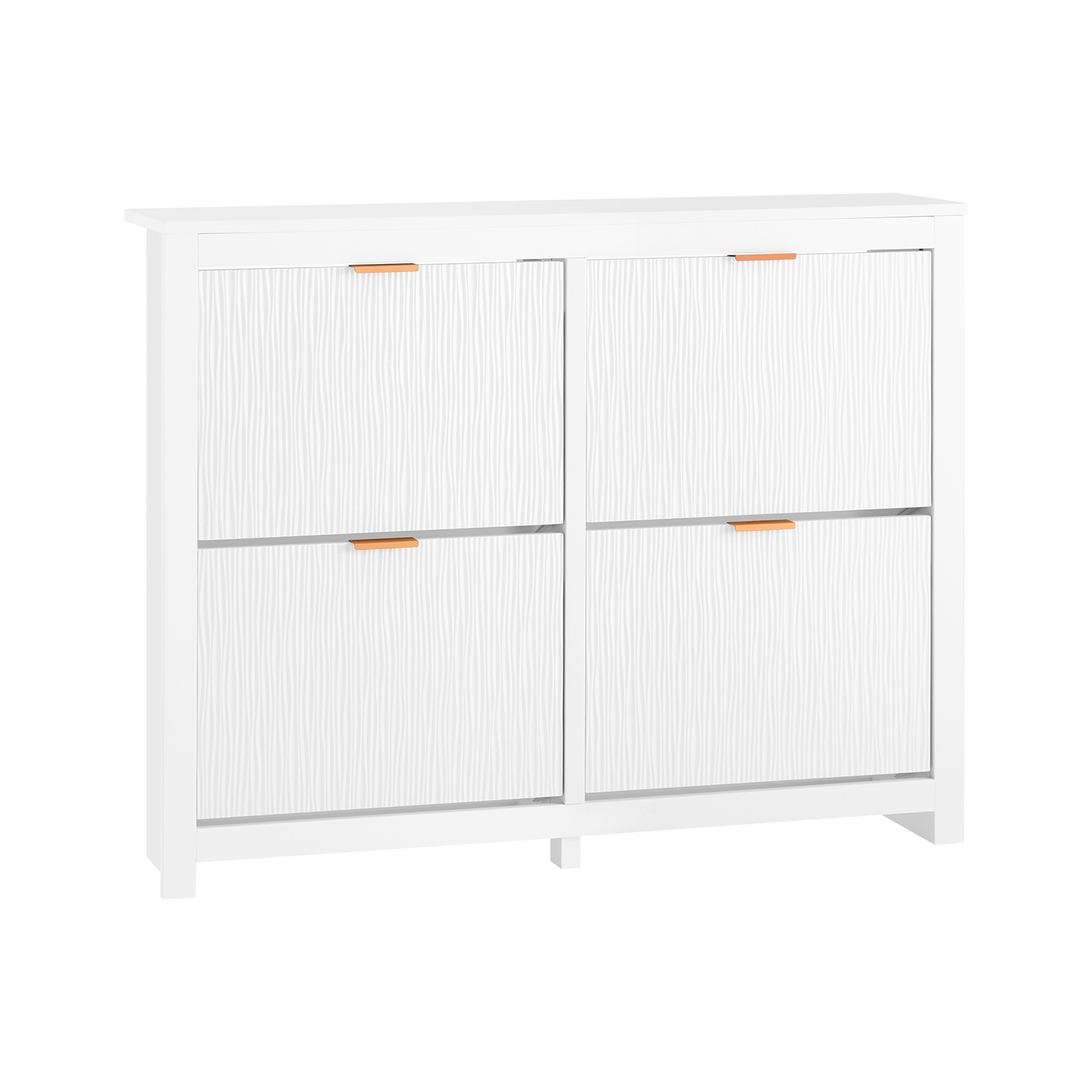 Entréskåp med fyra klaffar vit 104.0x82.0x23.0 cm FSR186-II-W