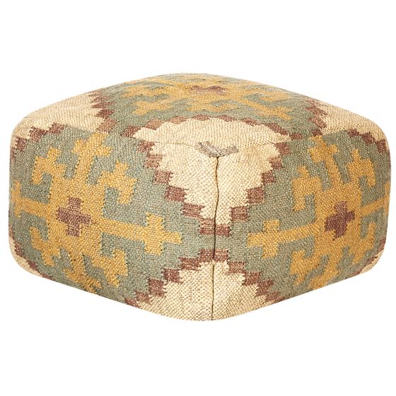Sittpuff SARON Jute Flerfärgad