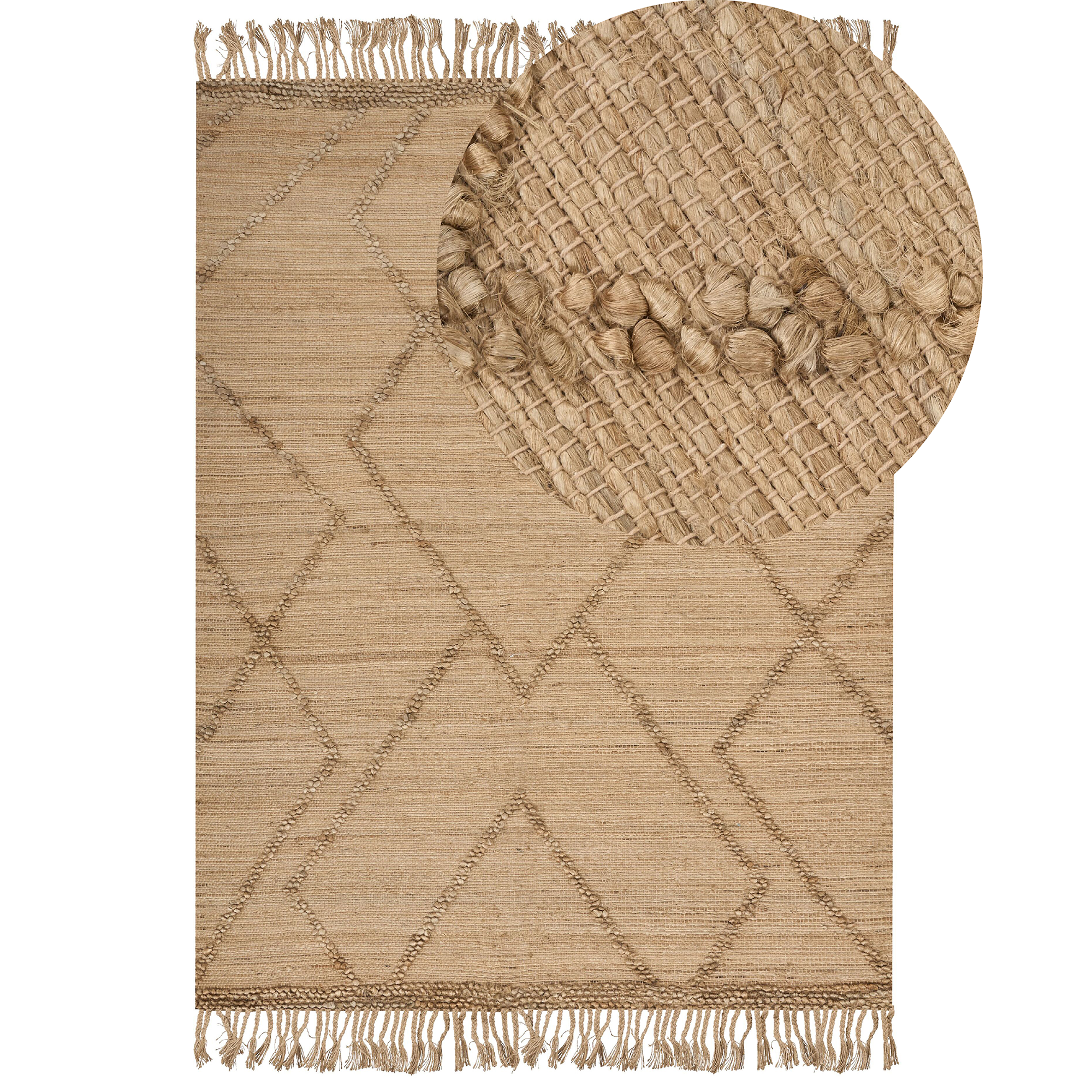 Matta HANDERE Beige 200 x 300 cm Jute
