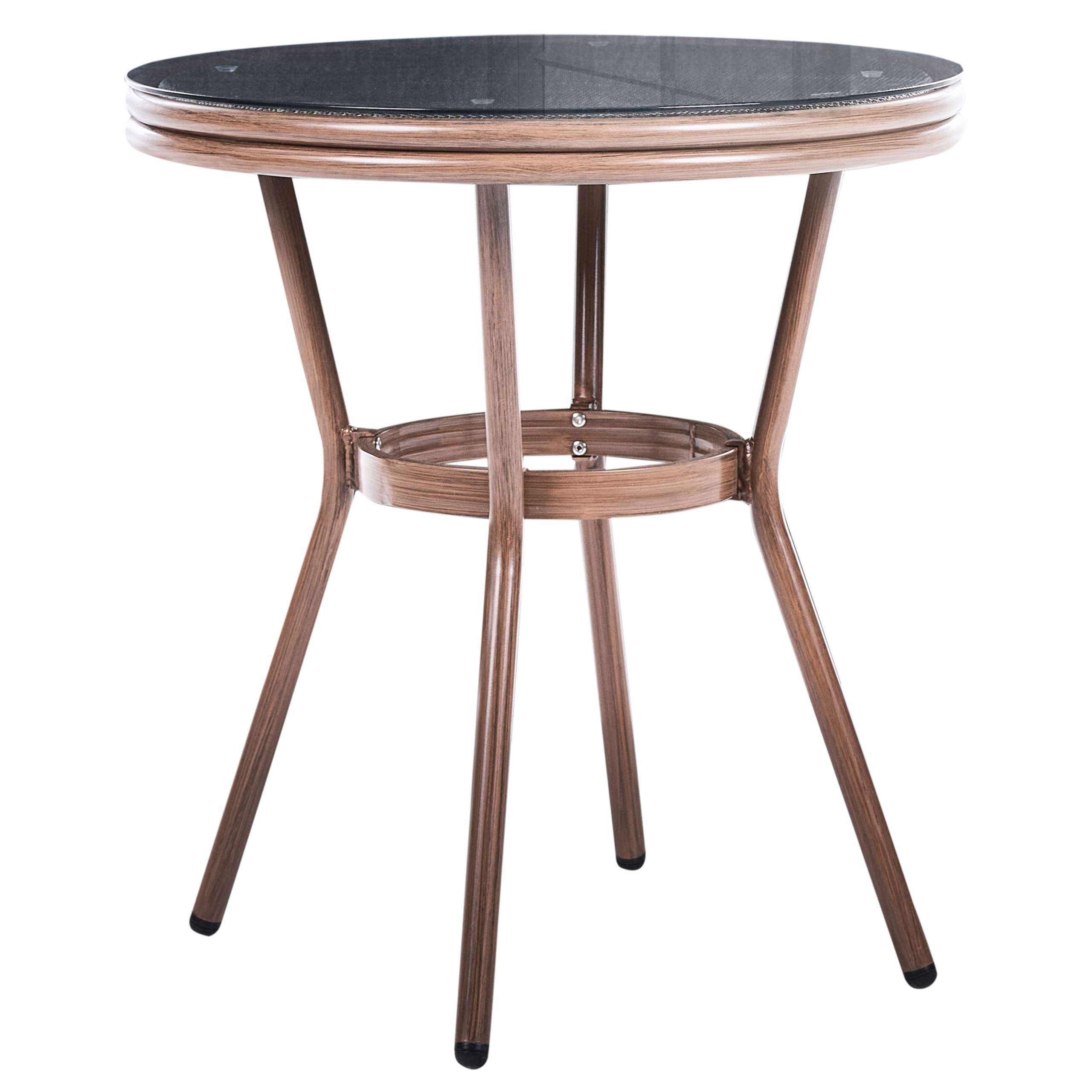 Bistrobord RIFREDDO 70 cm 70 cm Härdat glas Grå