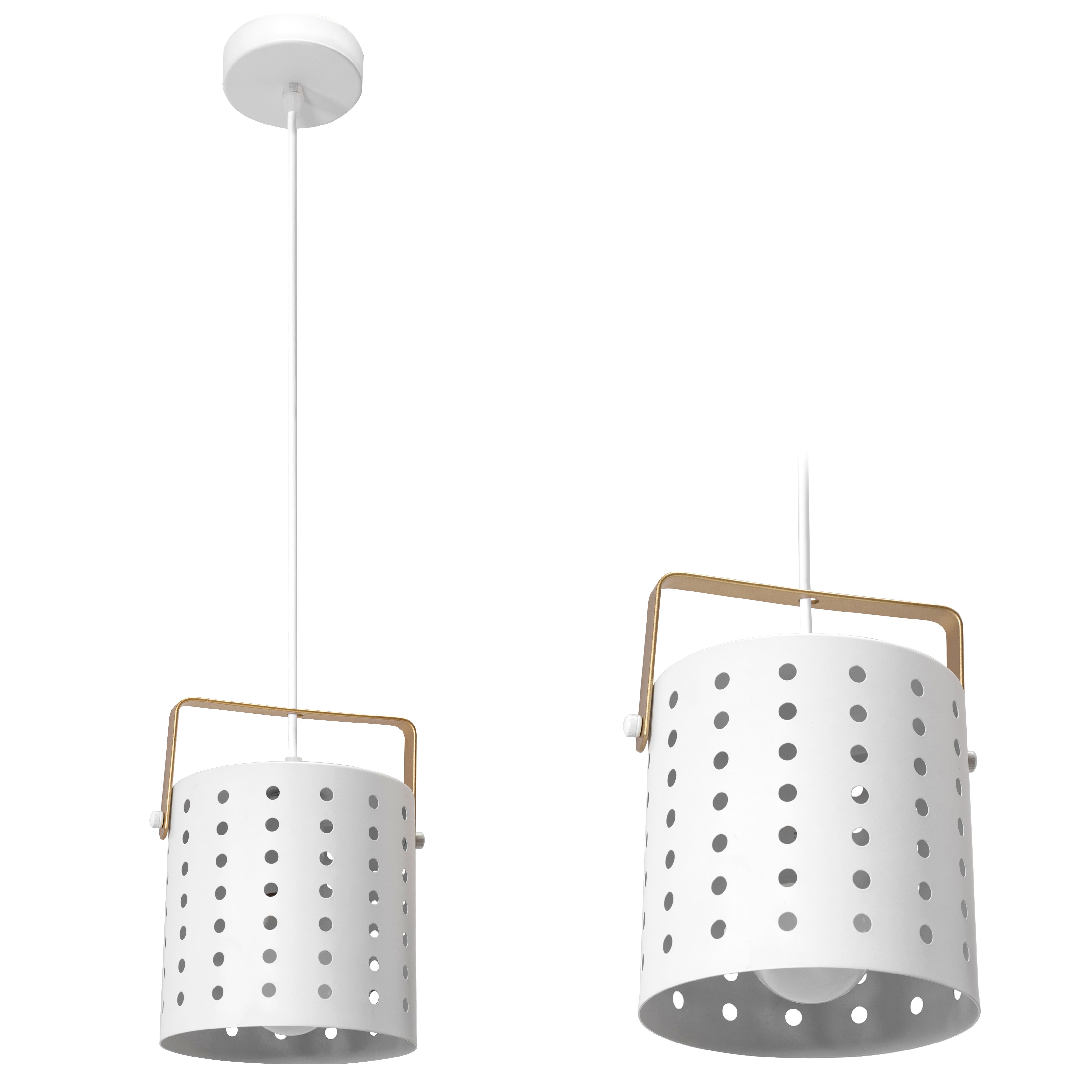 Toolight Hängande taklampa APP957-1CP ROUND 20CM Vit 20x15x80cm