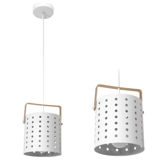 Toolight Hängande taklampa APP957-1CP ROUND 20CM Vit 20x15x80cm